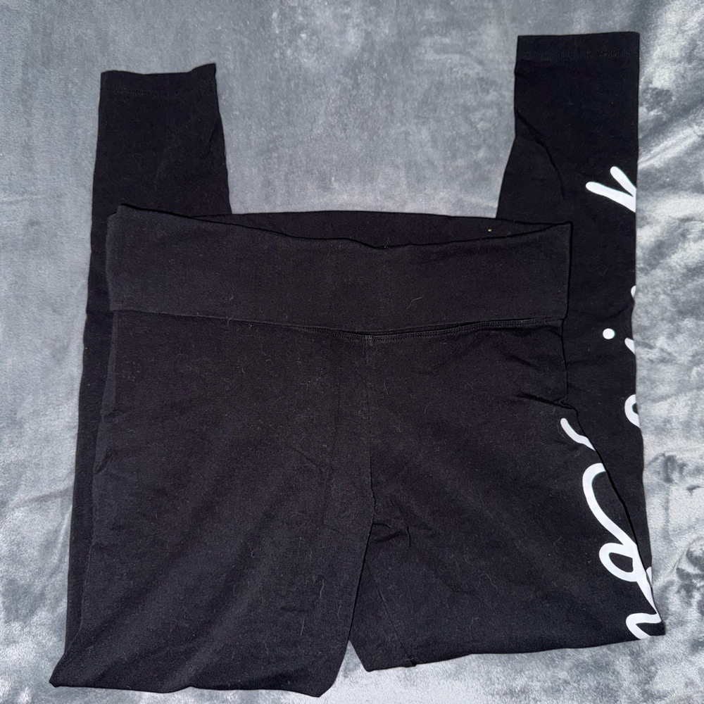 VS PINK Logo Leggings- Foldover Waistband